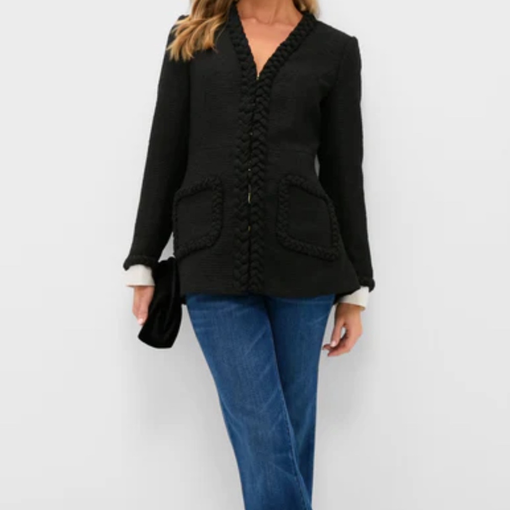 TUCKERNUCK Black Braided Trim Shay Jacket